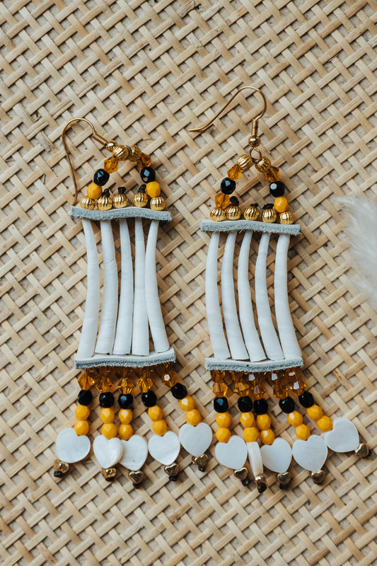 Dentalium Shell Earrings [Style 2]