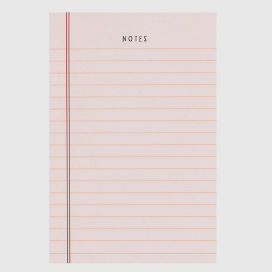 Pink legal notepad