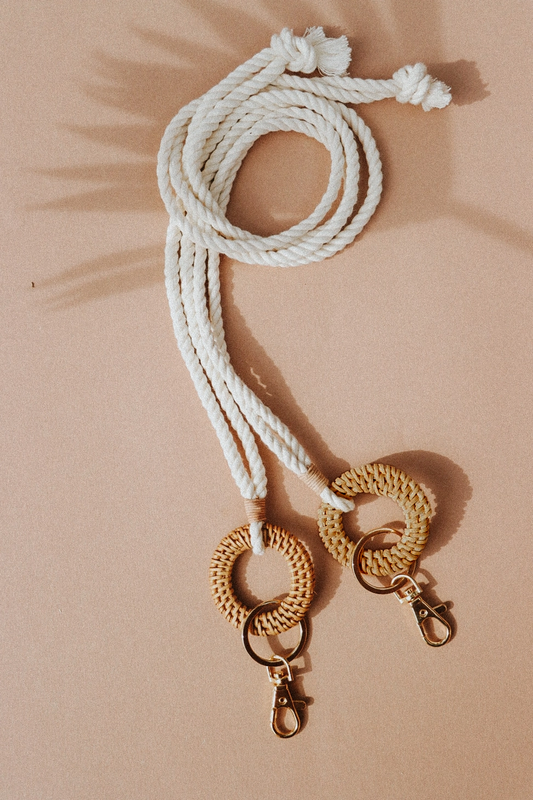 Macrame Rattan Lanyard