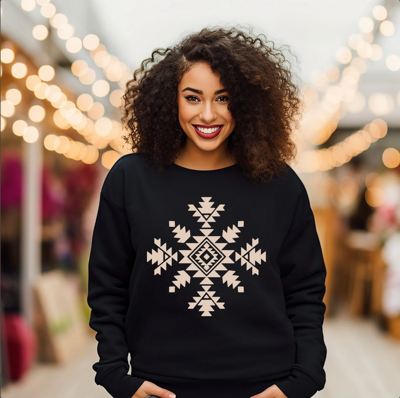 Native Snowflake | Crewneck Sweatshirt