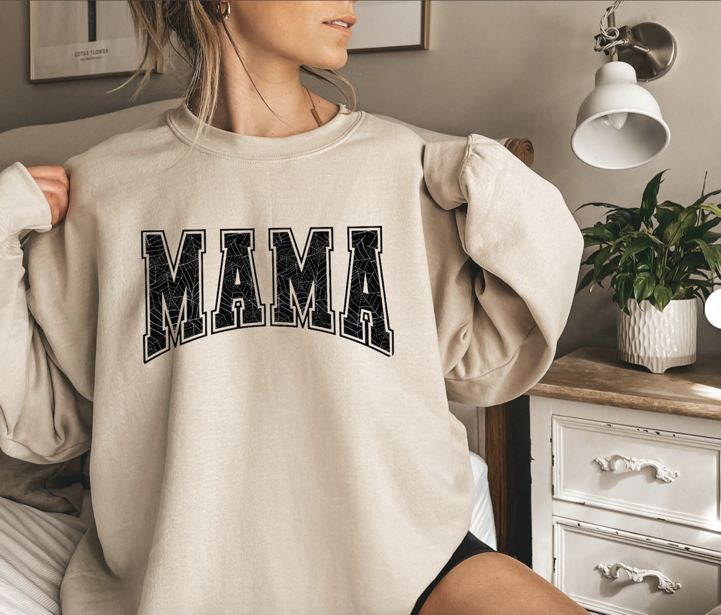 Mama Webs | Halloween Graphic Crewneck