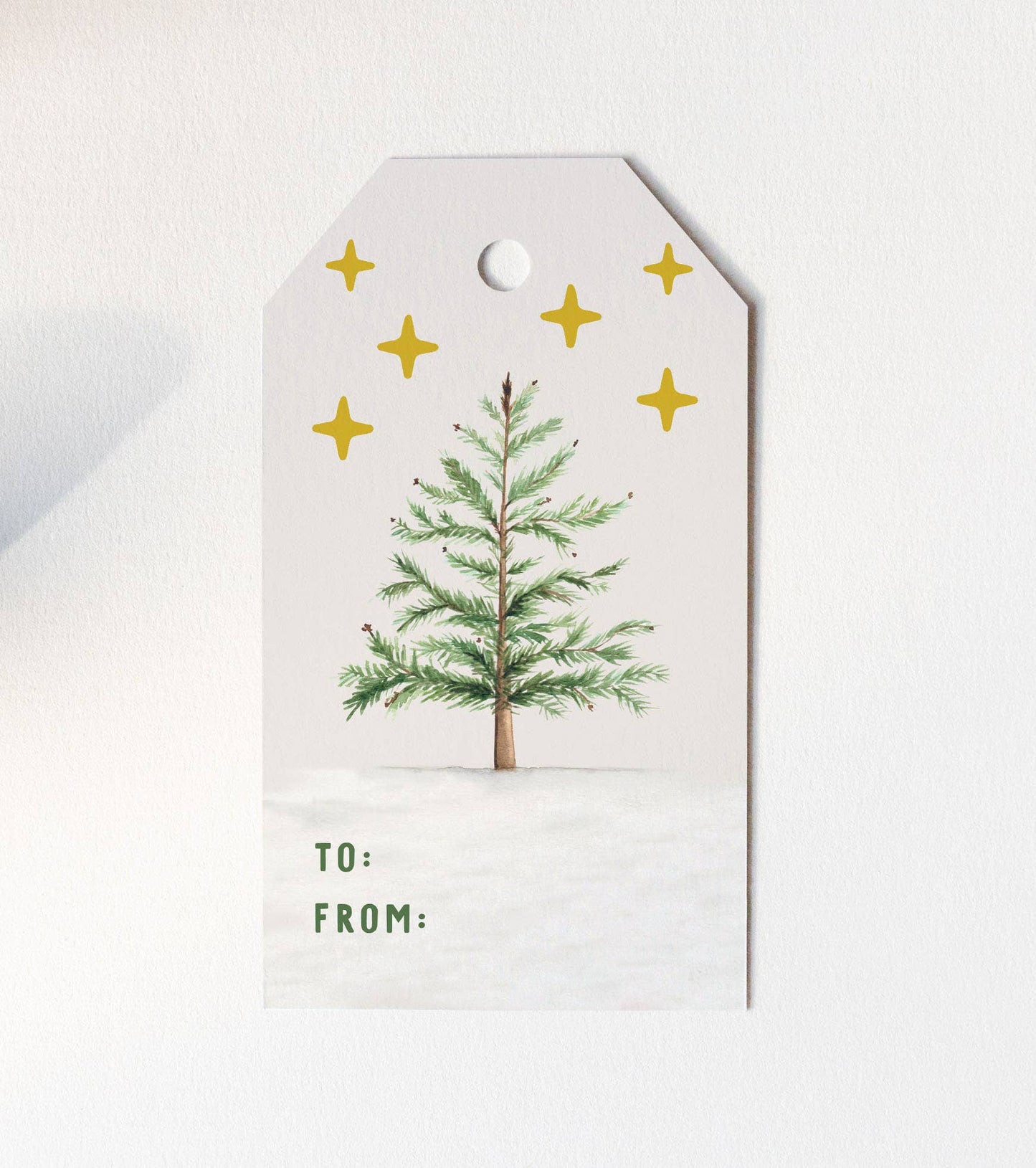 Tree Holiday Gift Tag Set