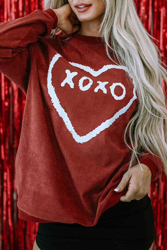 XOXO Corded Crewneck