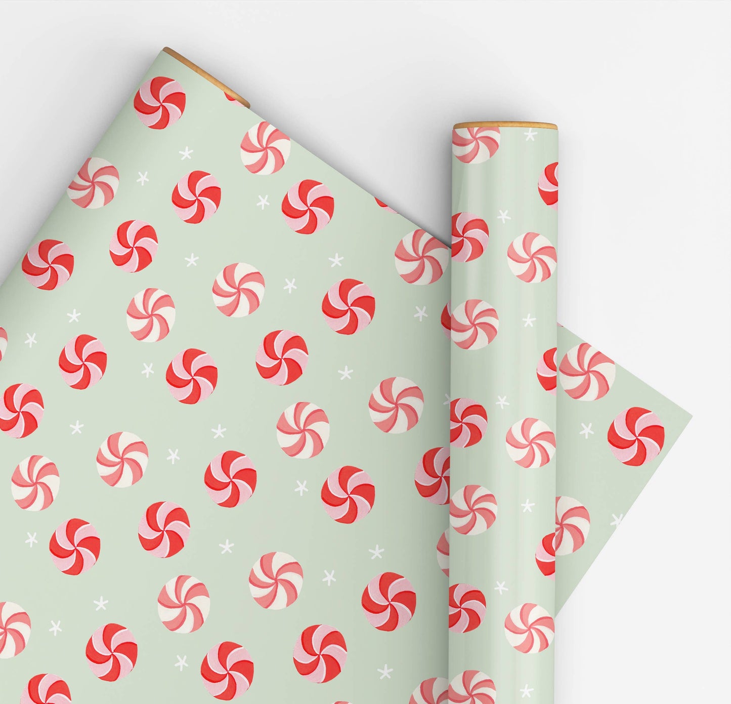 Peppermint Gift Wrap | 3 sheet roll