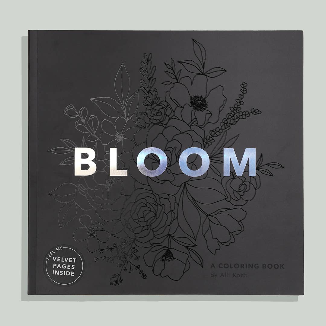 Bloom | Adult Coloring Book with Velvet Pages